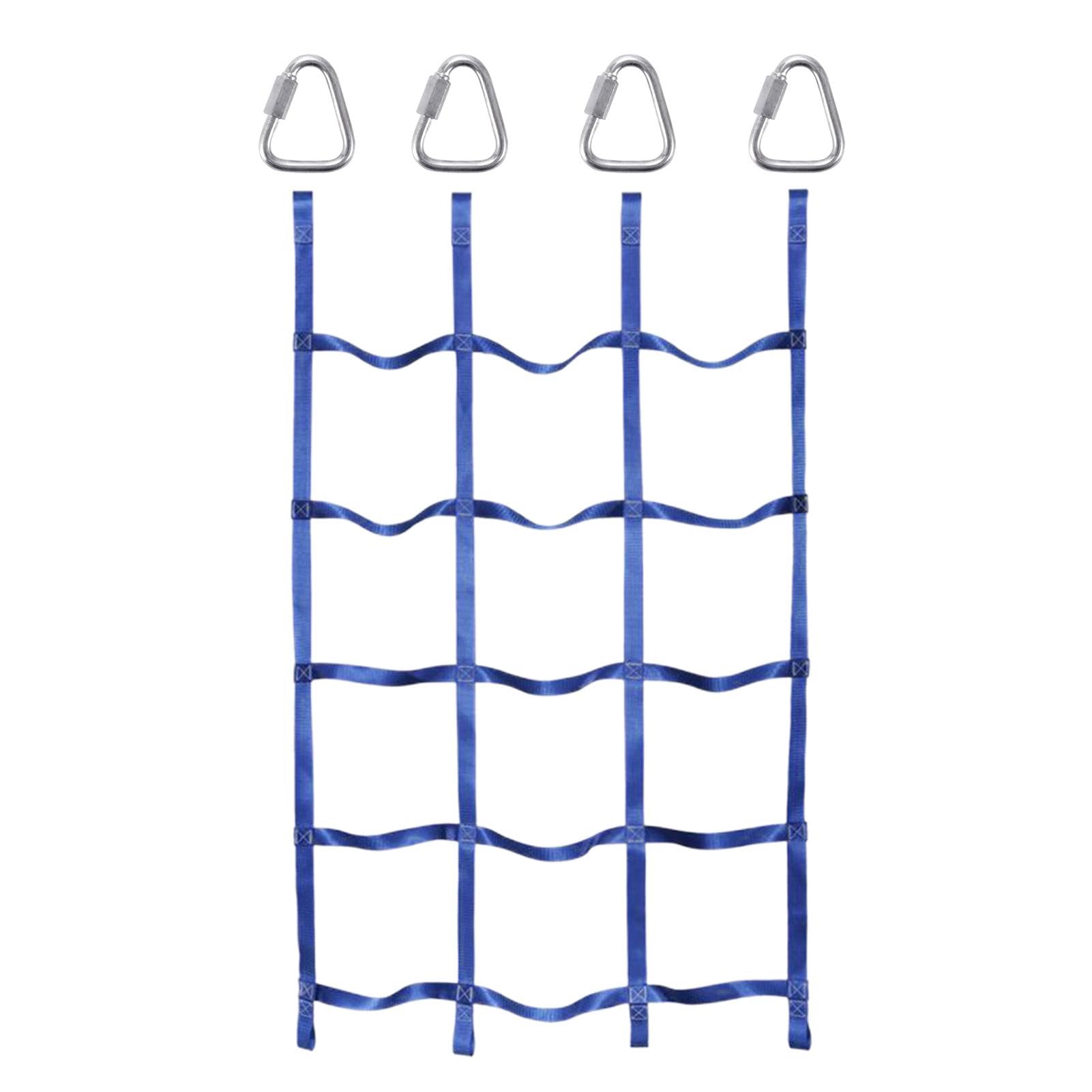 Climbing Net for Kids Outdoor, 1.8x1.1m Climbing Cargo Net Kids, Climbing Net for Playground Treehouse Jungle Gyms Backyard School, N-inja Obstacle Course Accessories for Kids