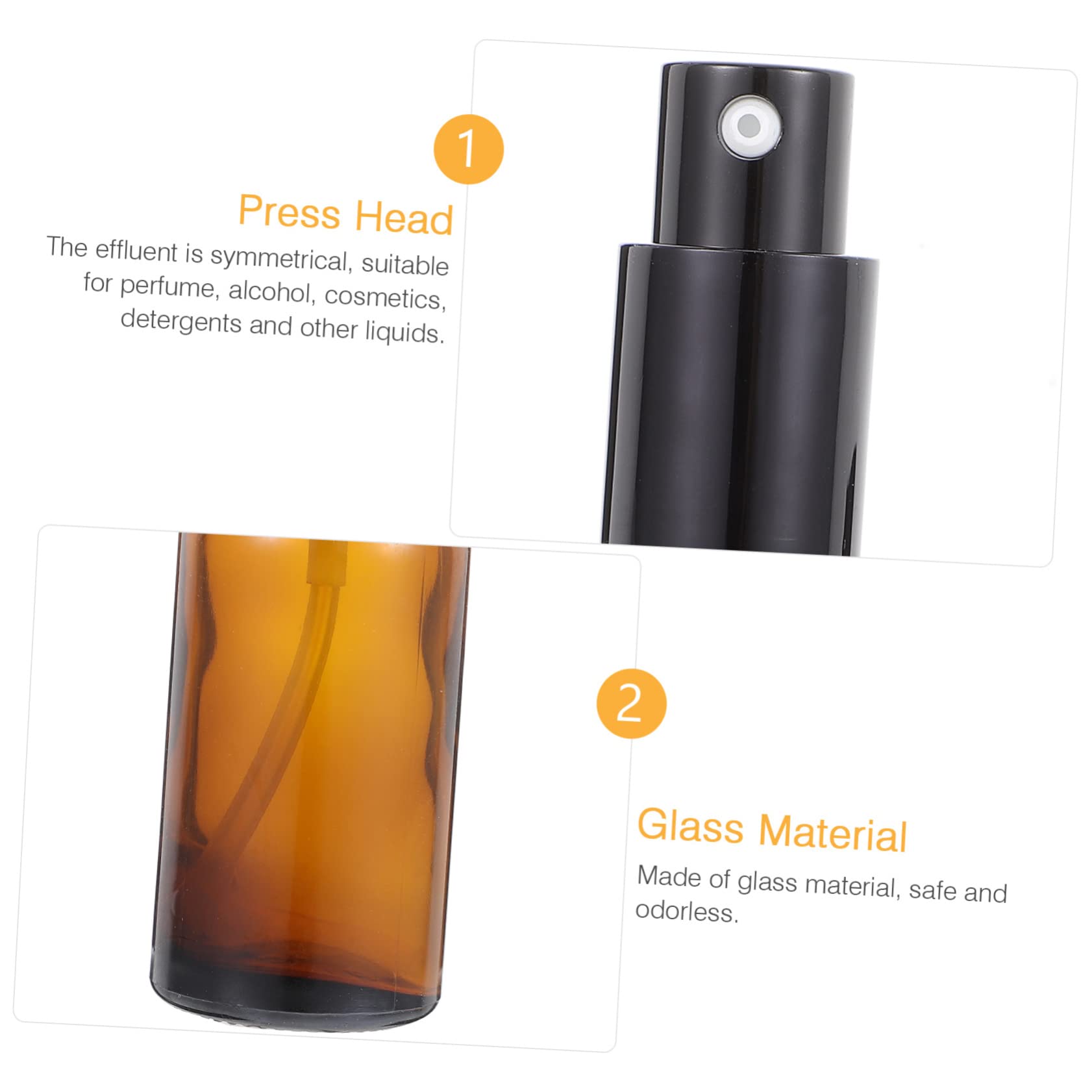 10piezas Botellas De Perfume Atomizador Envases De Vidrio Para Emulsión Resistentes y