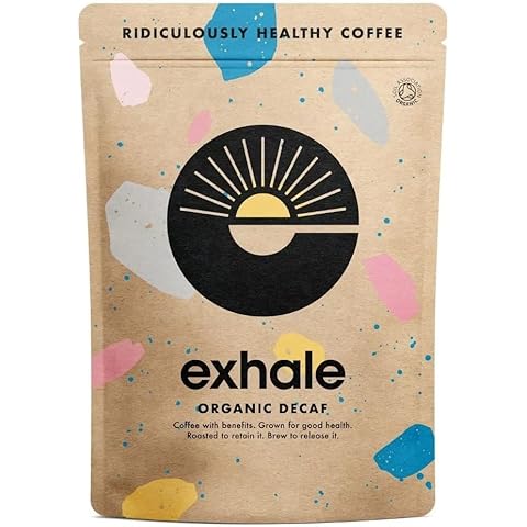 EXHALE Organic Chemical-Free Ground Decaf Coffee Cover