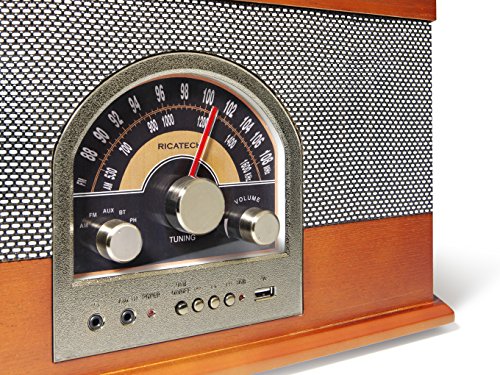 Ricatech RMC82 – Tourne-Disque à 33-45-78 Tours/Minute, Tourne-Disque Vinyle avec Radio, USB, Haut-parleurs stéréo… - Les Beatles, Paul McCartney, John Lennon, RIngo Starr, George Harrison Ricatech RMC82 - Tourne-Disque à 33-45-78 Tours/Minute, Tourne-Disque Vinyle avec Radio, USB, Haut-parleurs stéréo… – Image 5