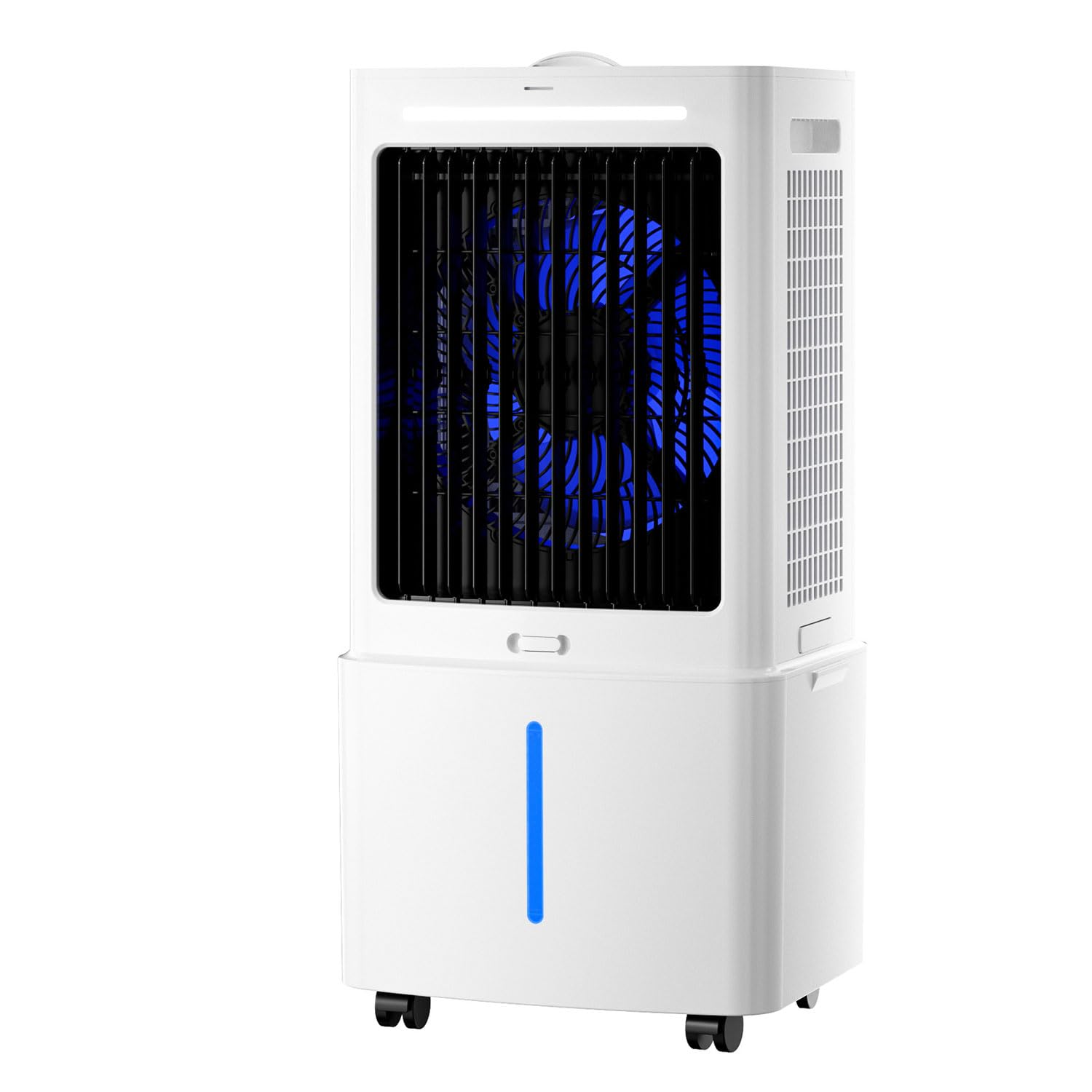 ZHENCHAO Portable Air Conditioners Evaporative Air Cooler with Remote 25L Large Water Tank Ice Packs 3 Speeds 12H Timer Cooling Fan Oscillation Swamp Cooler for Bedroom Home Office