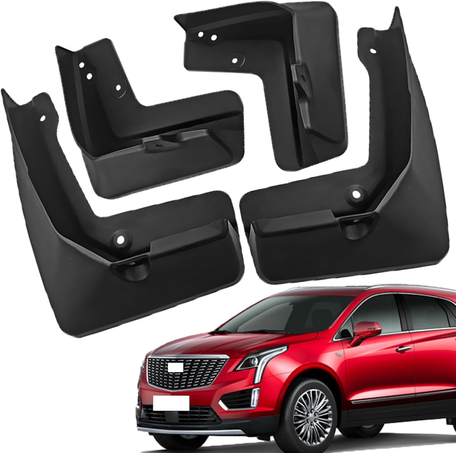 Mud Flaps for Cadillac XT5 (2017-2024) Splash Guards No Drilling Installation All Weather Vehicle Sediment Protection (Set of 4)