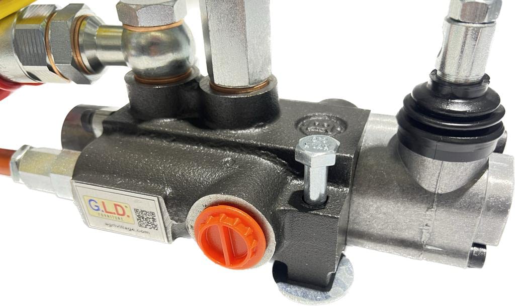 Distributeur hydraulique pour tracteur à 1 levier double effet 3/8" 45 Litres 300 bar complet avec raccords rapides et vis de fixation