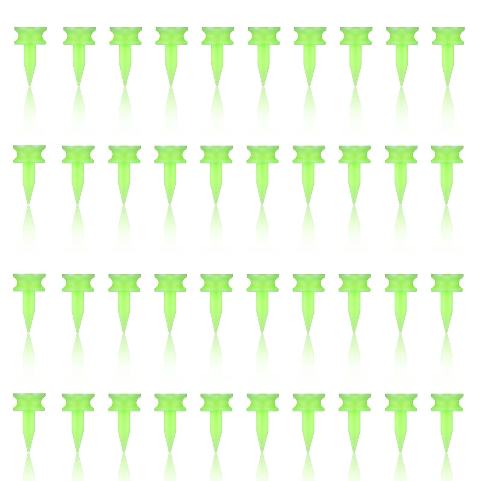 guduling 200 Pcs Green Golf Tees,Plastic Golf Tees,Reusable,Highly Visible Bright Colors,Durable Winter Golfs for Golfs Enthusiast Gift (Green)