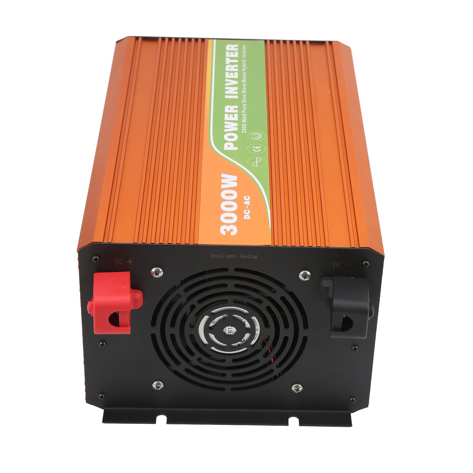 Changor Inverter di Potenza a Onda Sinusoidale Pura da 3000 W Design Compatto Uscita Ad Alta Efficienza per Barche e Pannelli Solari Lega di Alluminio (CC 12 V)
