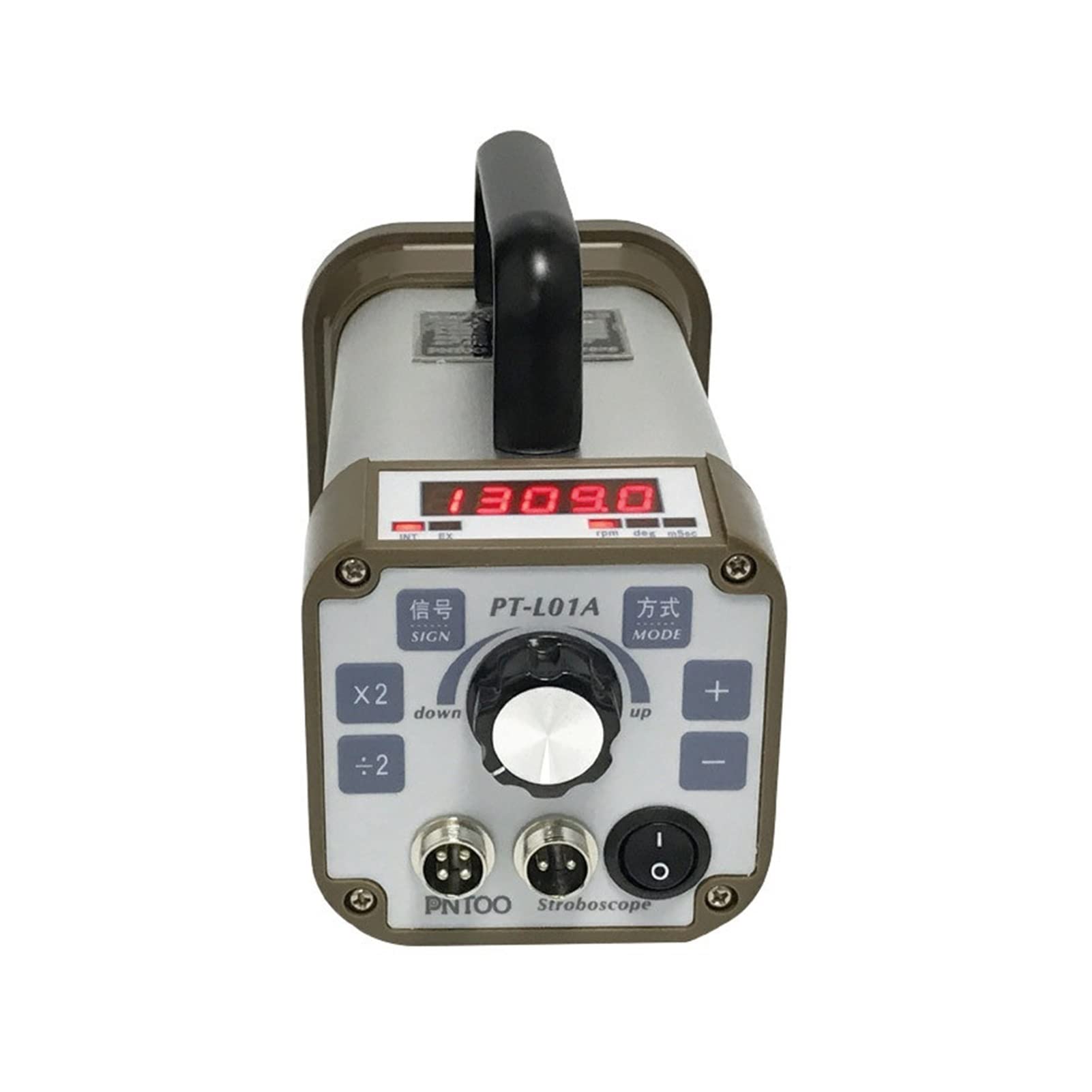 Cyfrowy stroboskop ręczny PT-L01A-DC LED Tachometr flash stroboskopowy z akumulatorami DOPROWADZIŁO Światło stroboskopowe dla przemysłu papierowego, Moduł Technologiczny