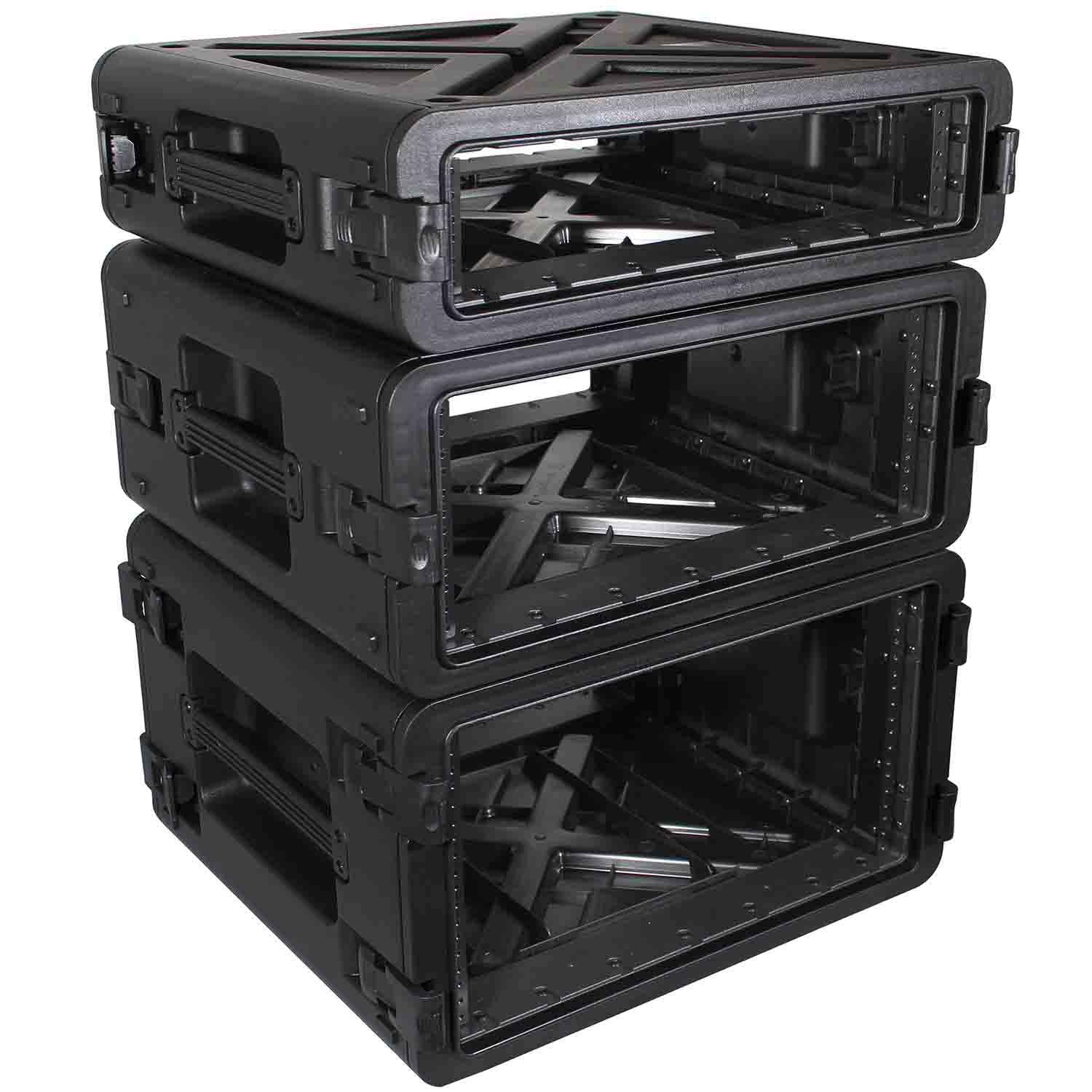Prox XM-4U VaultX 4U Rack Air-Tight Estuche ABS Sellado al Agua, Negro, Talla única, Estuches, Black, Talla única, Estuches