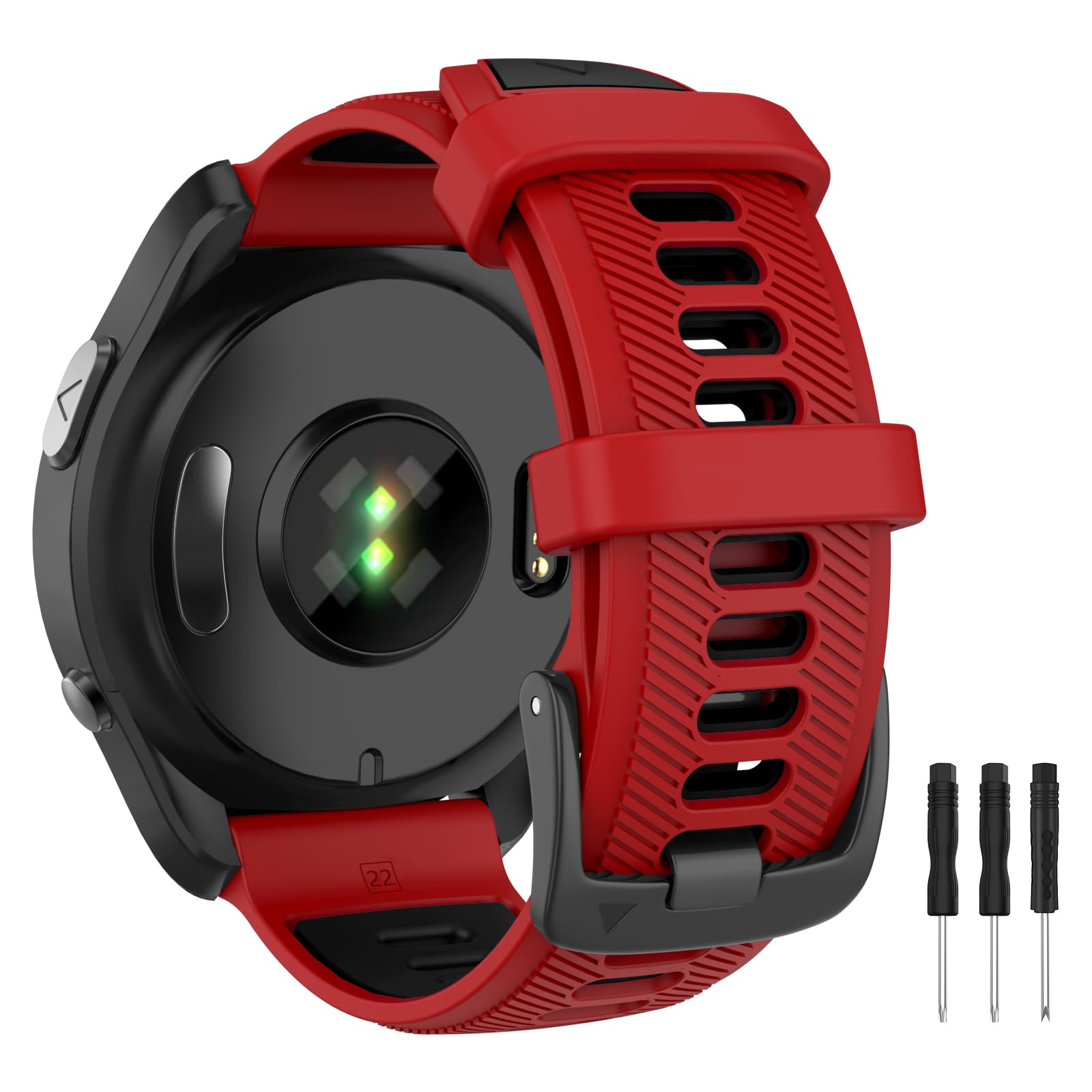 OVERSTEP Compatible with Garmin Forerunner 970, 965, 955, 945, 935 Replacement Band, 22mm Wide Interchangable Bands for Fenix 7, Fenix 6 GPS, Fenix 5