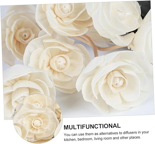 Miniatura 2 de DECHOUS 18 piezas de ratán Sola Flower Reemplazo de varillas de ratán Reemplazar Cañas Difusor de Aceite Esencial Vines Flor Ratán Cañas Difusor de