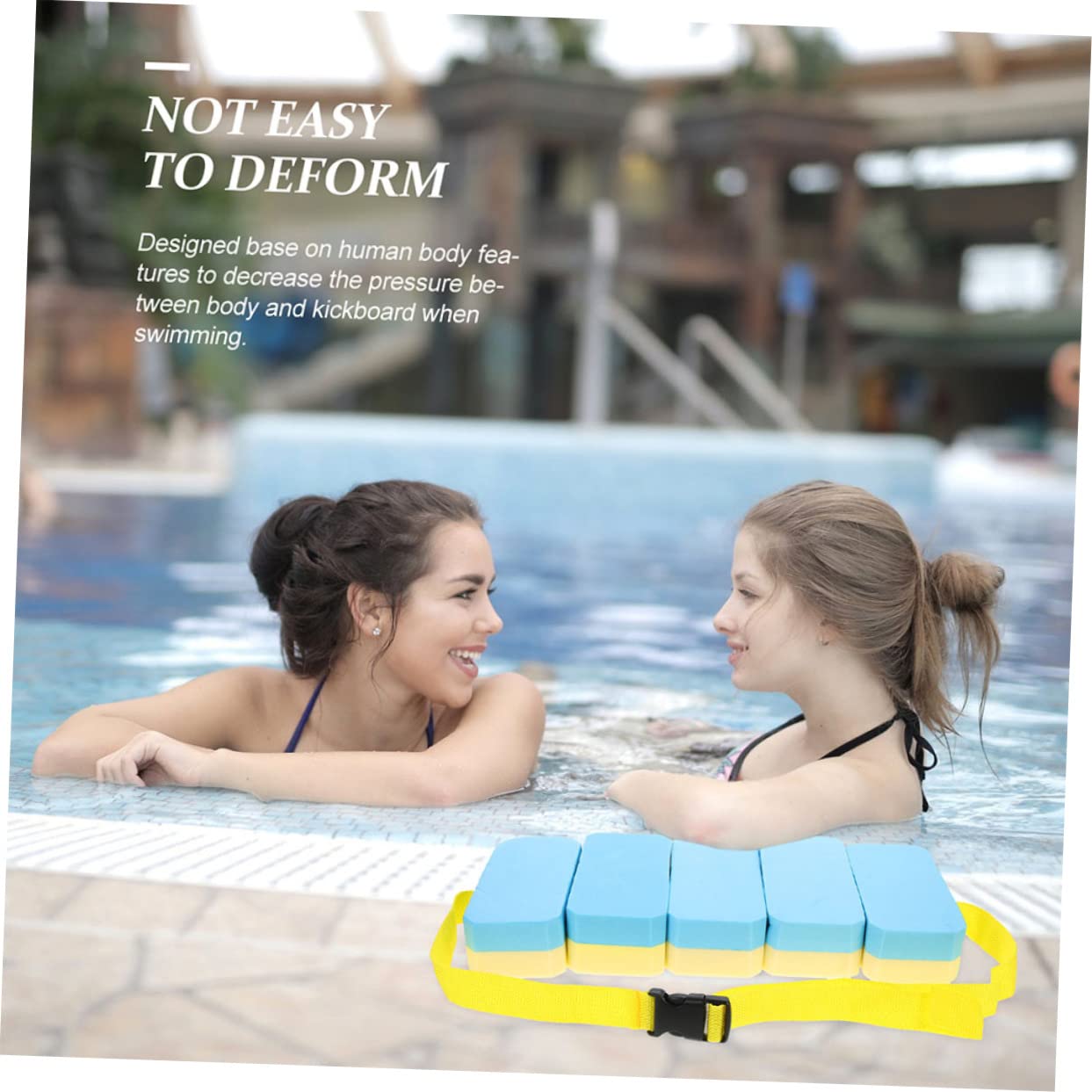 Sosoport 3pcs Swimming Waist Belt Flotation Waist Belt for Adults Kids Swim Adjustable Secure Buckle Durable Training Aid