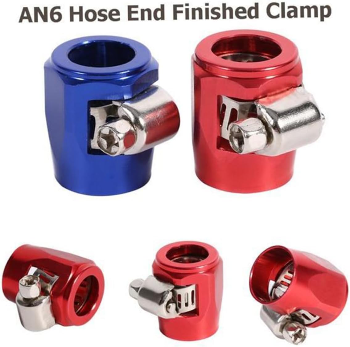 3pcs An6 Clamp for Oil Hose Auto Car Accessories Aluminum Alloy Clamp Anodized Finish