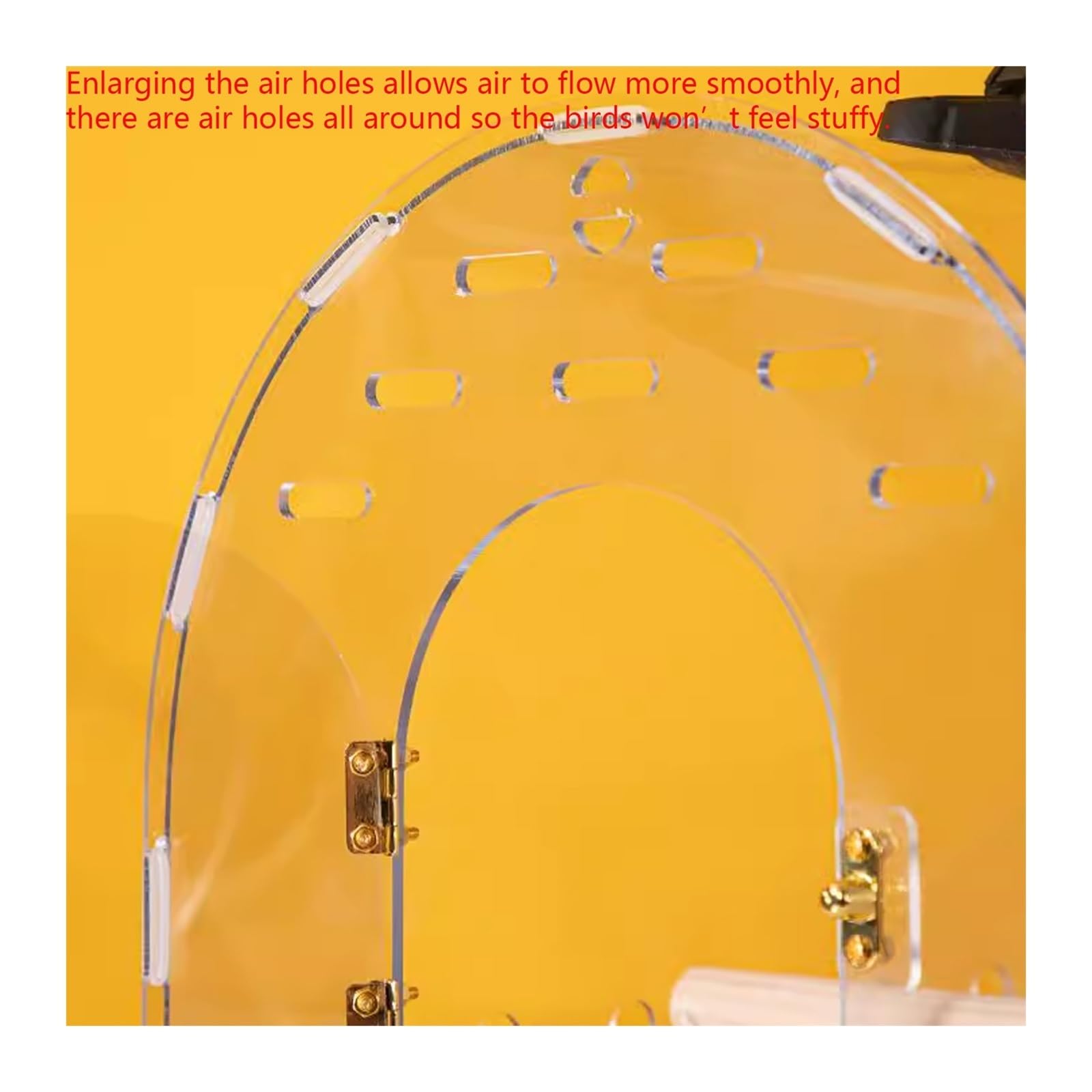 Gabbia Bird Gabbia for Uccelli Gabbia for pappagalli Trasparente Gabbia da asporto Borsa da asporto Portatile Gabbia for pappagalli in Acrilico Speciale Bird Cage(Piccolo)