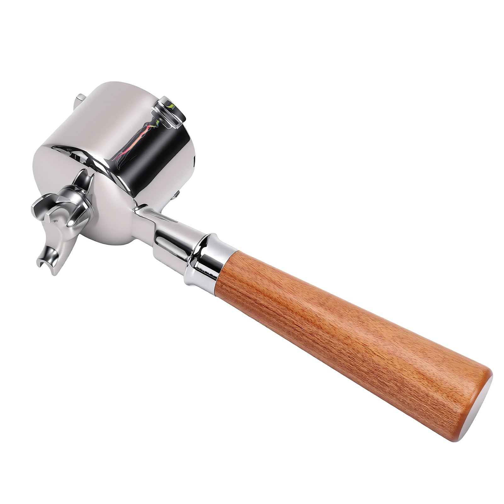Tnfeeon Portafiltro 51mm, Manico in Legno con Inclinazione Ergonomica