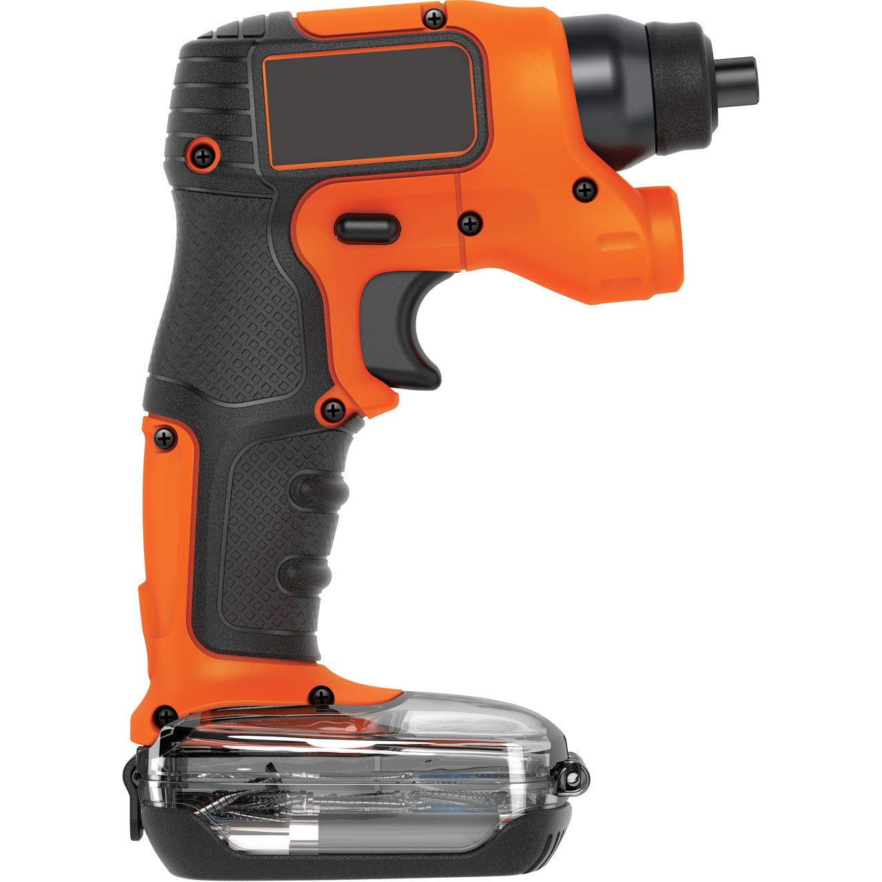 BLACK+DECKER Screwdriver with Flash Light & 30 Access, 5.5Nm 3.6v, Orange - Image 3