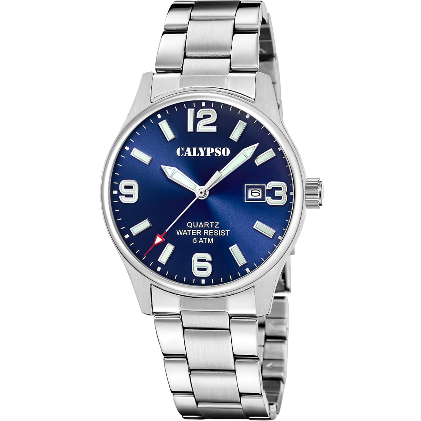 House of Watches - Calypso Mens Blue Stainless Steel Watch K5860/3
