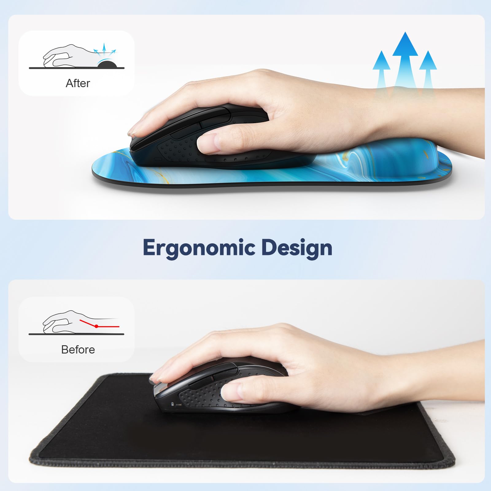 Alfombrilla Mouse Gaming Alfombrilla De Ratón Y Reposamuñecas - Set Completo Para Tu Escritorio Alfombrilla Para Teclado Y Mouse