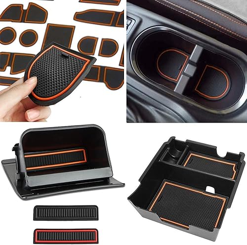 Auovo Kit de alfombrillas y bandejas para Subaru Crosstrek e Impreza Accesorios 2018-2023 Portavasos, Insertos y bandeja organizadora de consola disponible en Yaxa Colombia