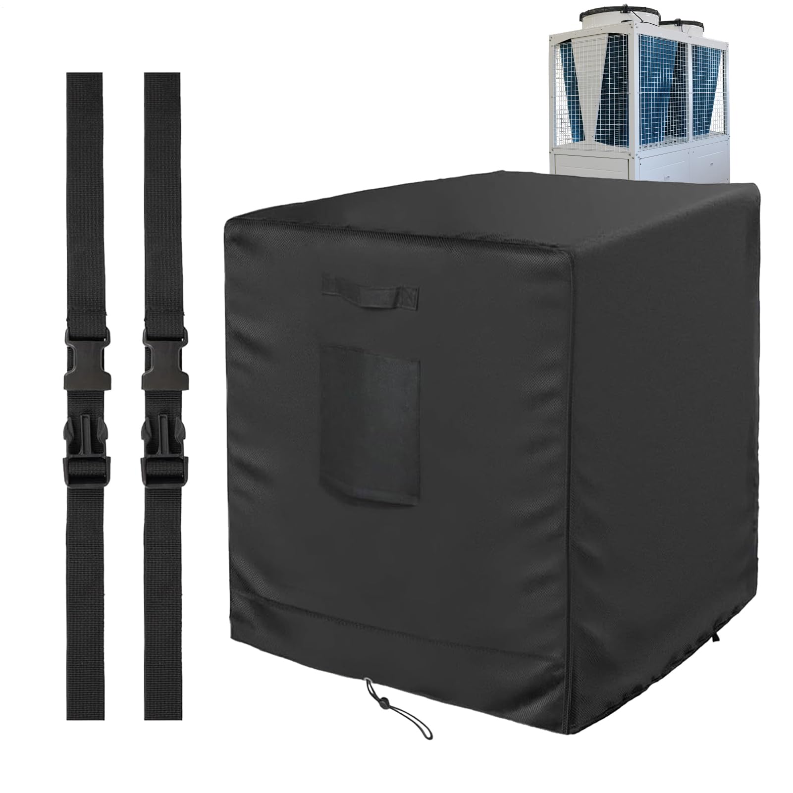 Funda de aire acondicionado central impermeable con protección térmica reutilizable 8