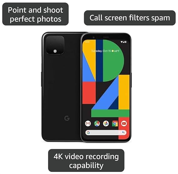 Google Pixel 4 - Just Black - 64GB - Unlocked