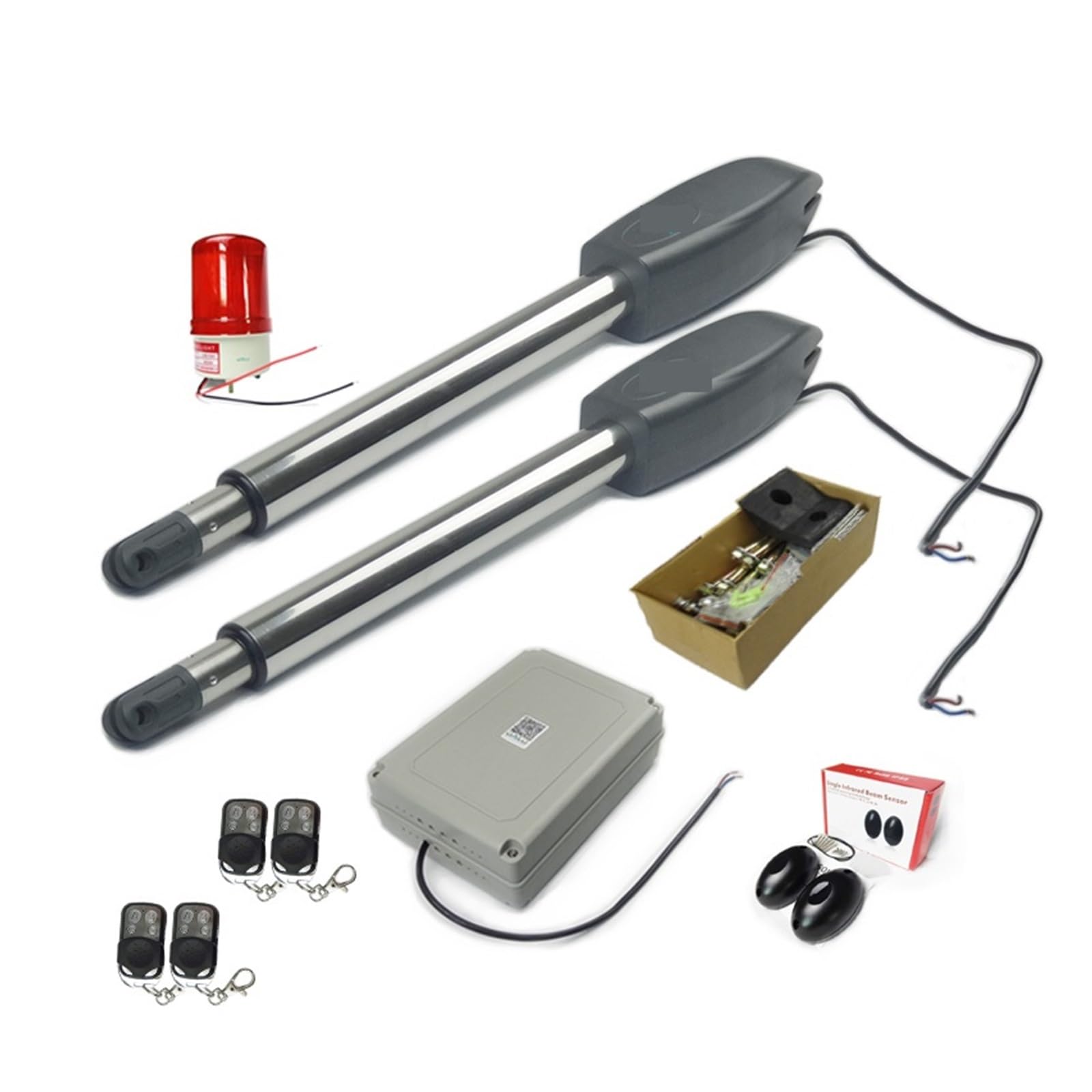 Rsgxlfqzvak C Automati Gate Opener, Ac110/220V Gates/Electri Swing Gate Opener Operators 400Kg Per Leaf Dual Hinge- Automati For Home Or Industrial(C)