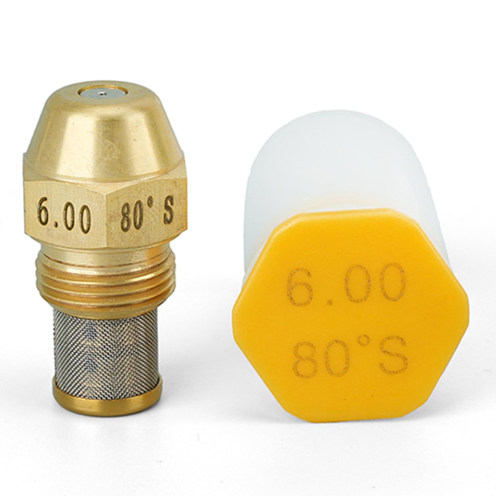 Efficiency 80 Degree Copper Oil Burners Nozzle Equipped with Stainless Steel Filter for Enhancing Combustion Efficiency Industrial Oven Stove Tip