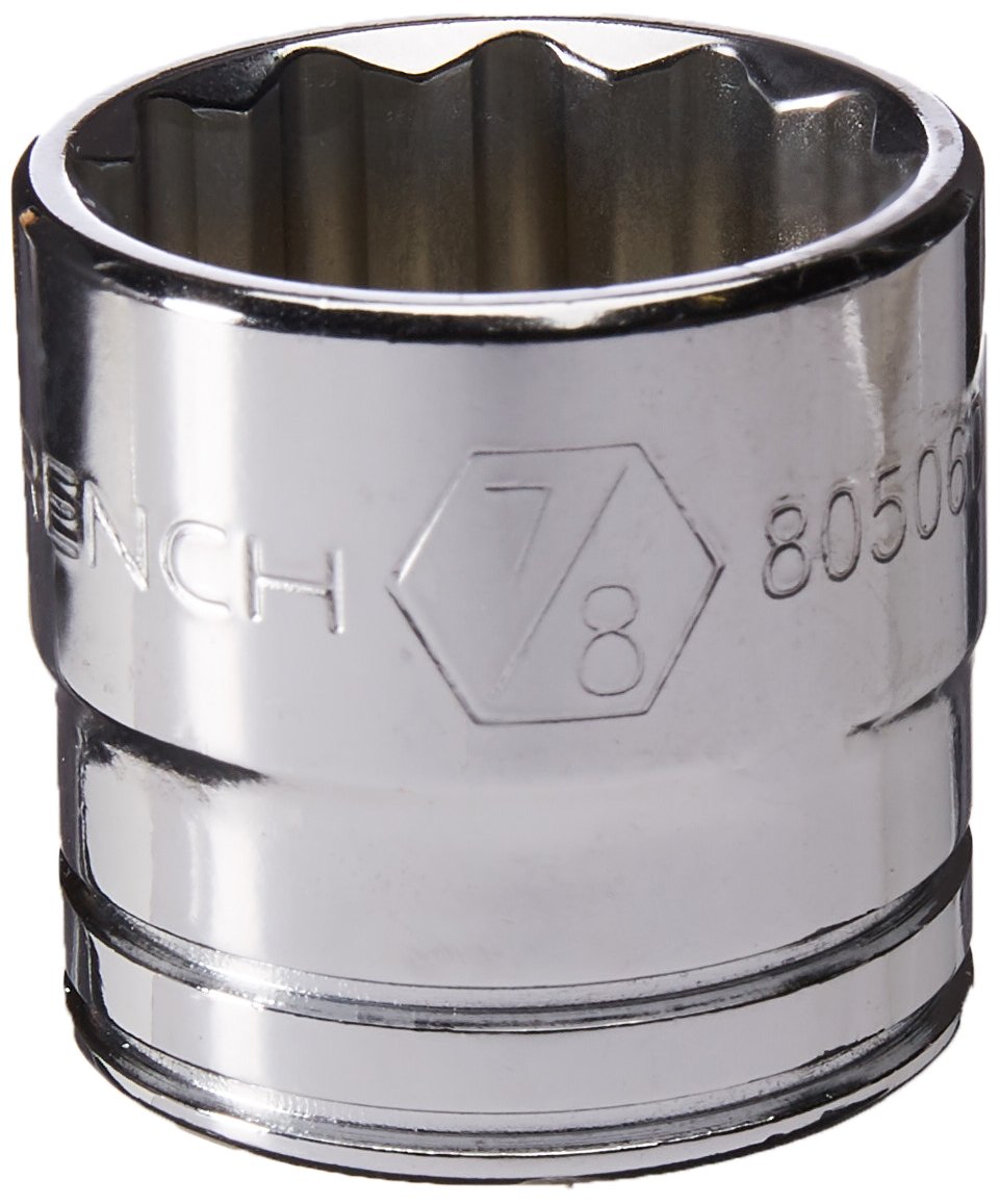 Gearwrench 80506 Socket, 12 Point, 3/8" Drive, 7/8", 1.102 in