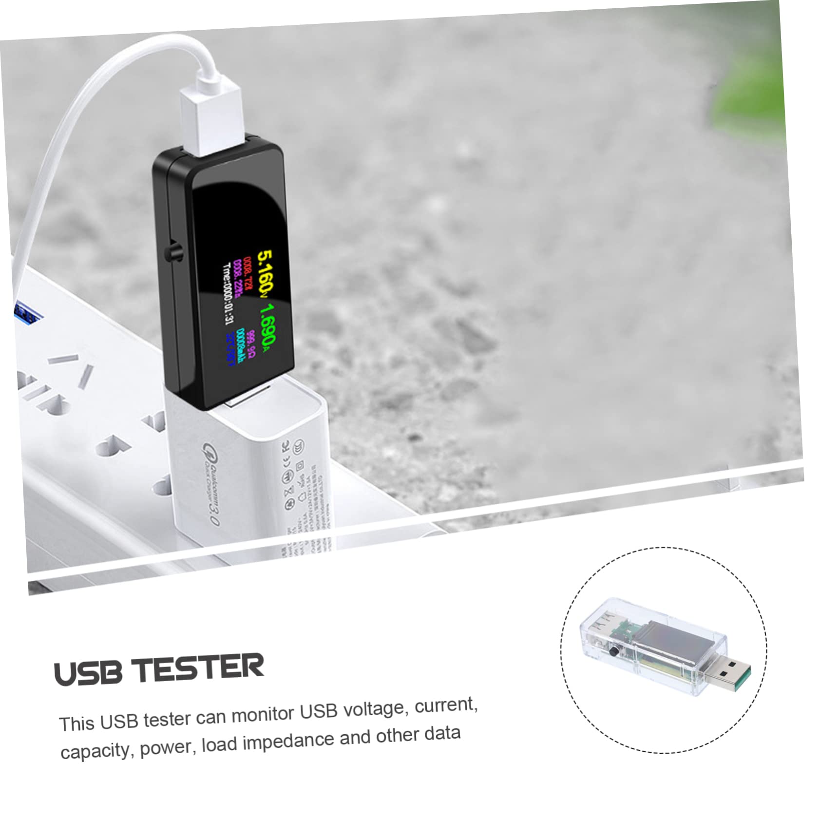 Hemobllo 3stücke Usb Tester Elektrischer Tester Mit Farbdisplay Für Spannung Kapazität Und Leistung Für Handy Und Laptop-ladegeräte Power Banks Und Usb- Zur Von Ladezuständen Und