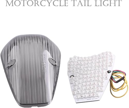 Miniatura 4 de Mallofusa Luz trasera LED integrada para motocicleta, luz trasera de freno compatible con lentes ahumados HONDA VTX 1300 1800 CUSTOM 2002-2020