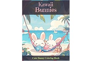 Kawaii Bunnies - Cute Bunny Coloring Book for Kids