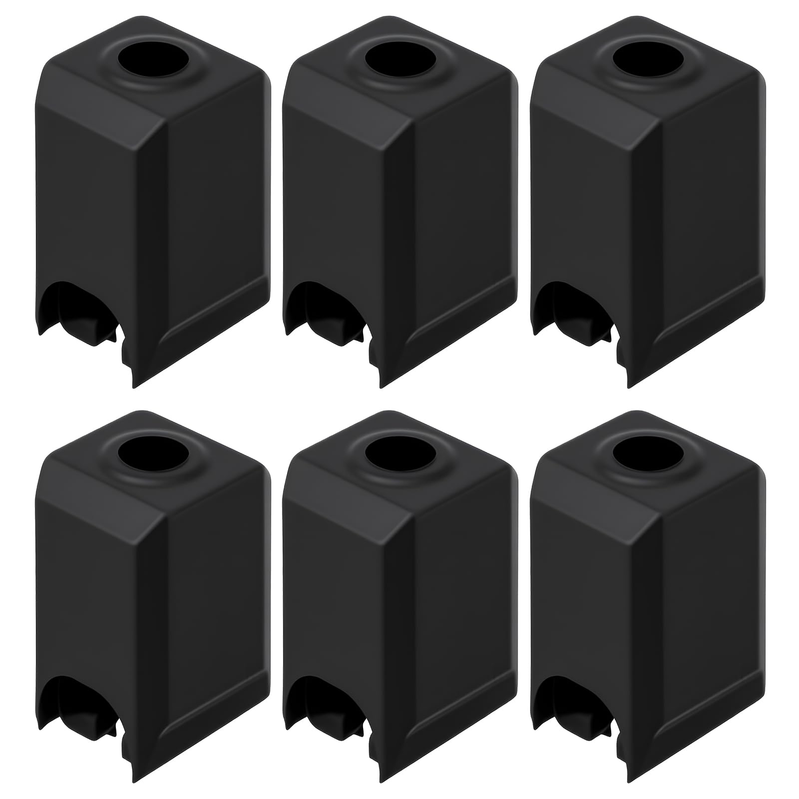 Calcetín de Silicona Hotend para Bambu Lab X1 / X1C / P1P / P1S – Paquete de 6, Accesorios de Repuesto para Impresora 3D