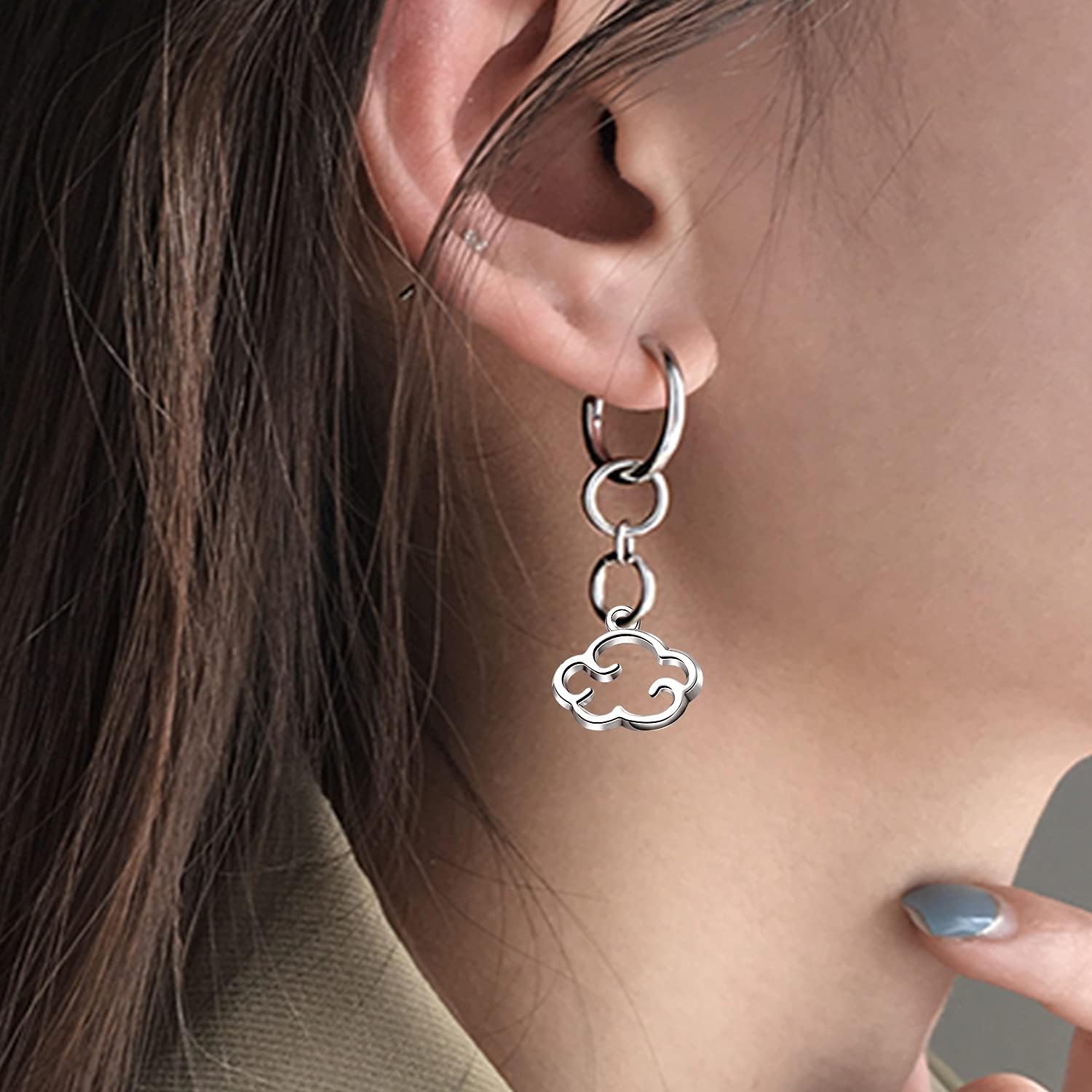 BronaGrand 100pcs Antique Silver Cloud Shape Charms Alloy Cloud Pendants and Beads for DIY Earrings, Necklace, Bracelet Jewelry Making and Crafting Accessory - Image 6