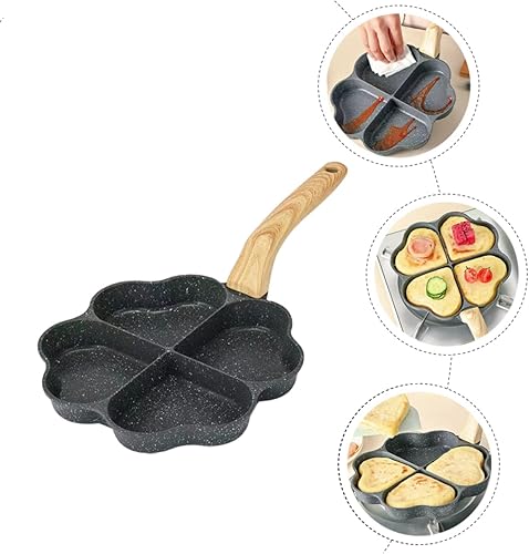 Miniatura 4 de Angoily Maifan - Sartén para tortilla de piedra, accesorios japoneses, sartén para magdalenas, sartén japonesa con forma de corazón, sartén para