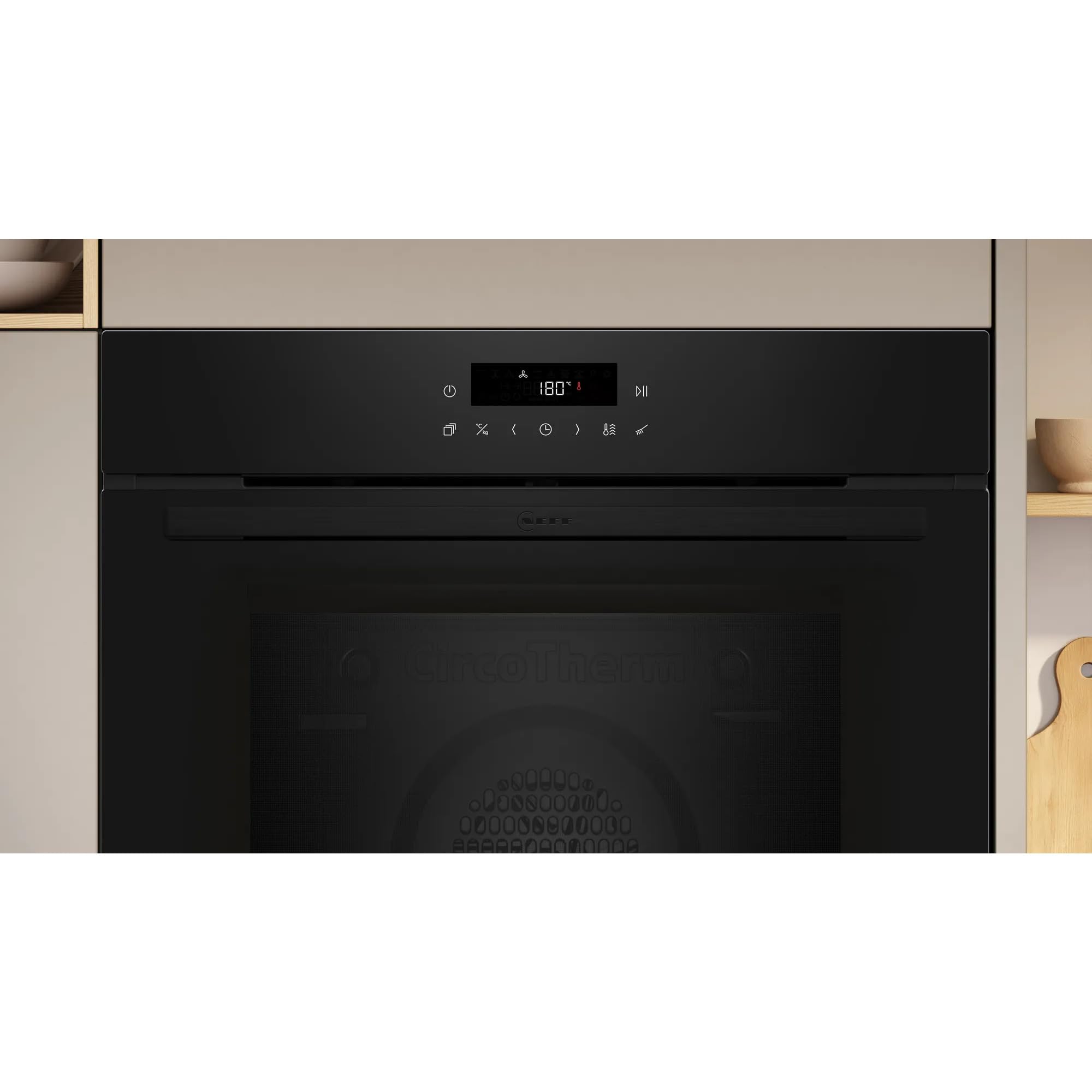 NEFF BTX46PIB0 Einbau-Herd-Set 60 x 60 cm Pyrolyse EasyClean Air Fry Induktionskochfeld Powerstufe Touch Control Edelstahlrahmen
