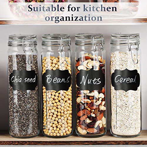 Folinstall 6 Pack 20 Oz Tall Glass Jars With Airtight Lids For Vanilla Extract, Leak Proof Glass Drinking Bottles(600Ml) With Silicone Seal For Water, Juice, Milk, Ice Tea #TOP3