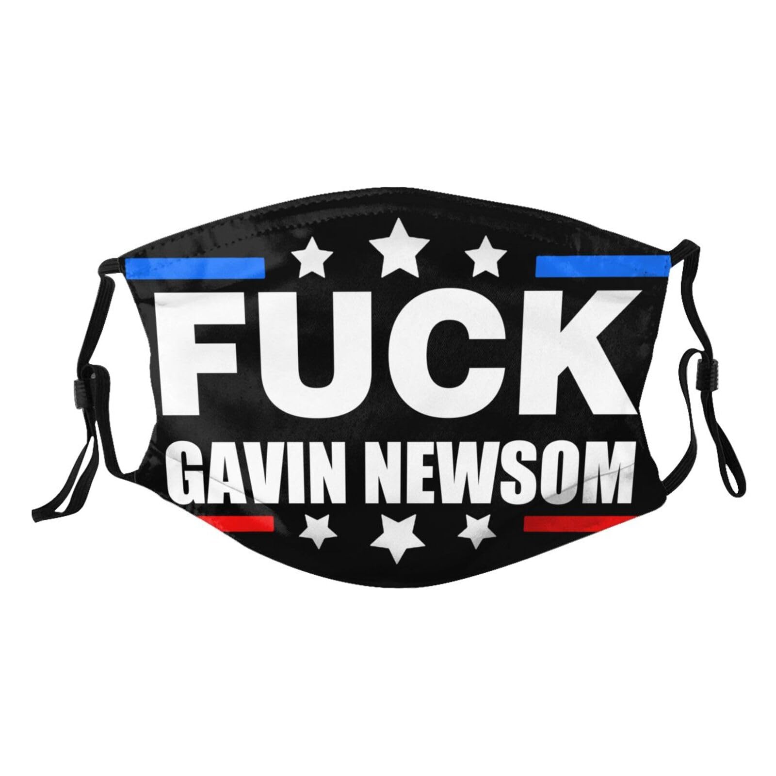 Fuck Gavin Newsom Adult Dust Mask Adjustable Dust Face with 2 Filter18