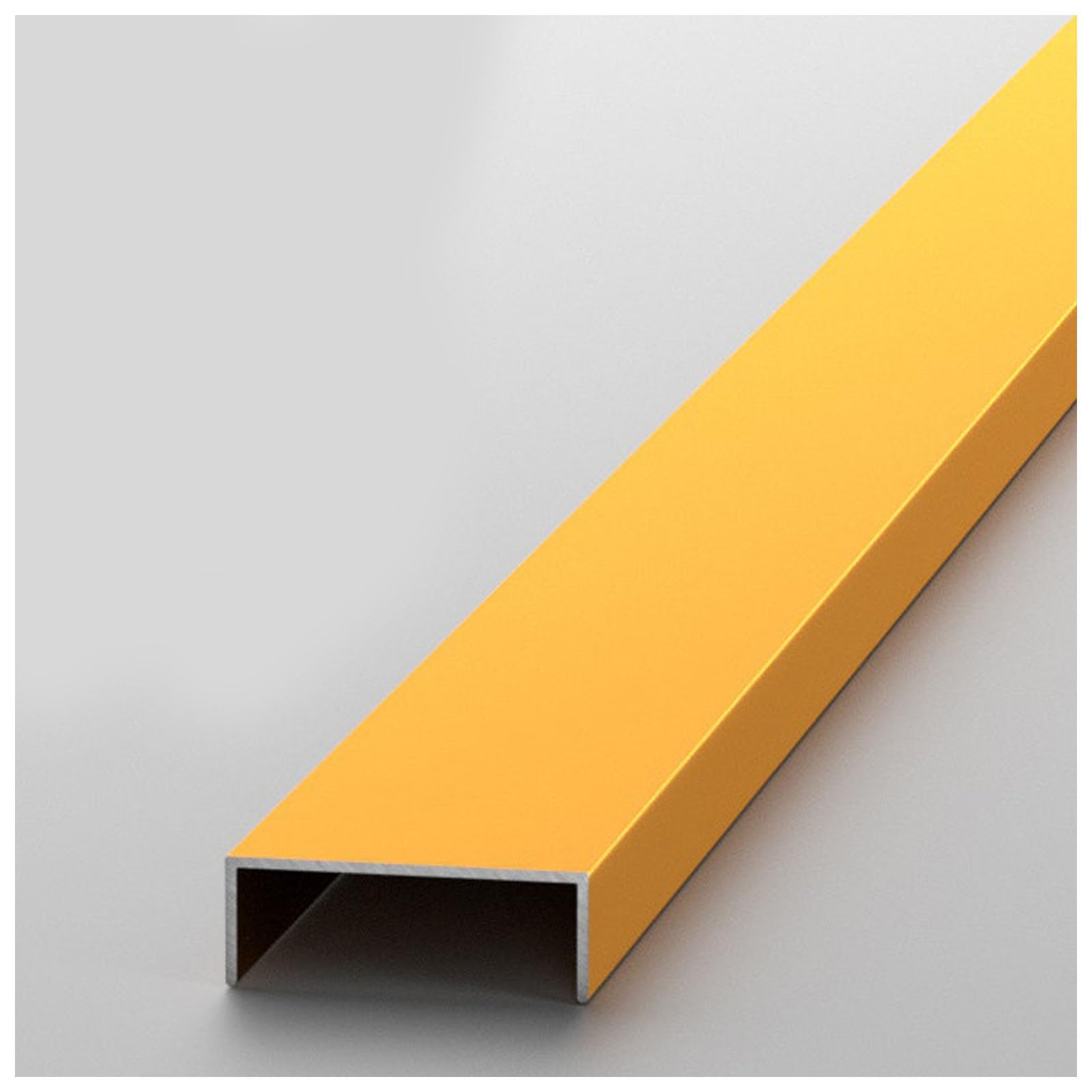 Profilé en U Aluminium Anodise Plusieurs Dimensions et Couleurs