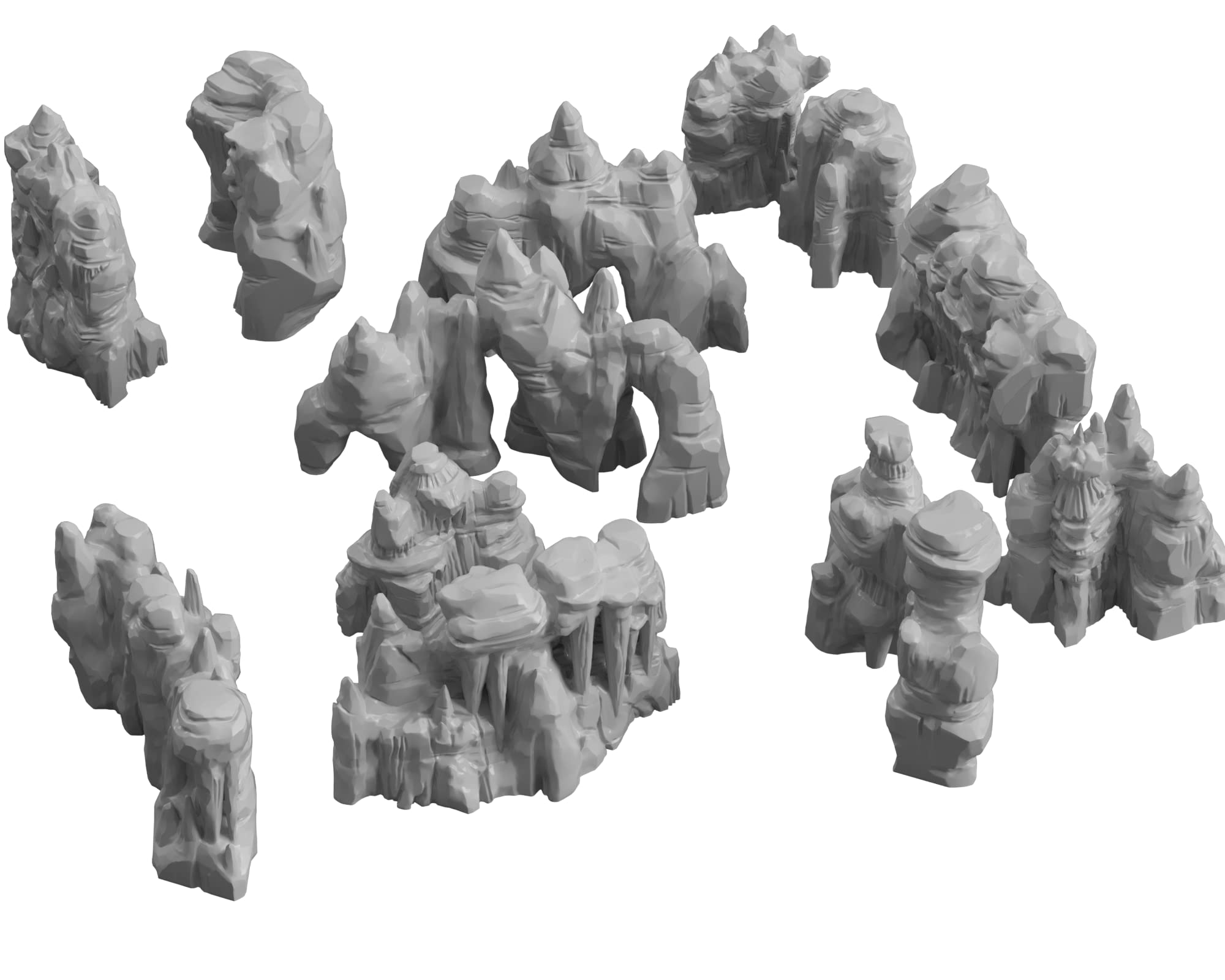 Grotto Cavern Walls DND Terrain for Dungeons and Dragons Terrain, D&D, Pathfinder, Warhammer 40k, Miniatures, D and D, Dungeons and Dragons Gifts, Dungeon Master