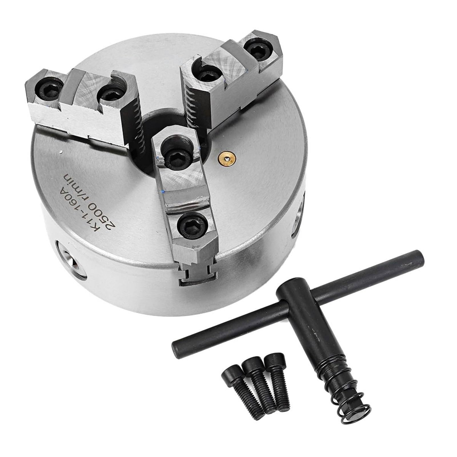 Mandril De Torno Manual Autocentrante De 3 Mordazas K11 160A Con Mordazas Separadas Reversibles, Alta Precisión Para Tornos CNC Y Fresadoras, Torneado De Metales