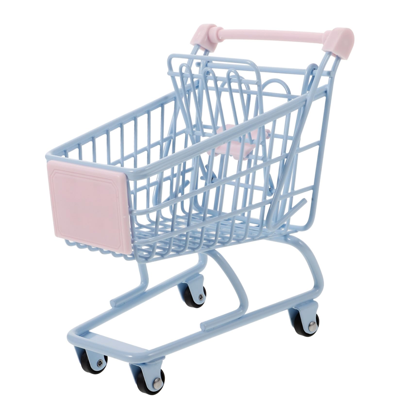 ORFOFE Mouse Shopping Cart Decor Desk Mini Shopping Cart for Girls Toy Storage