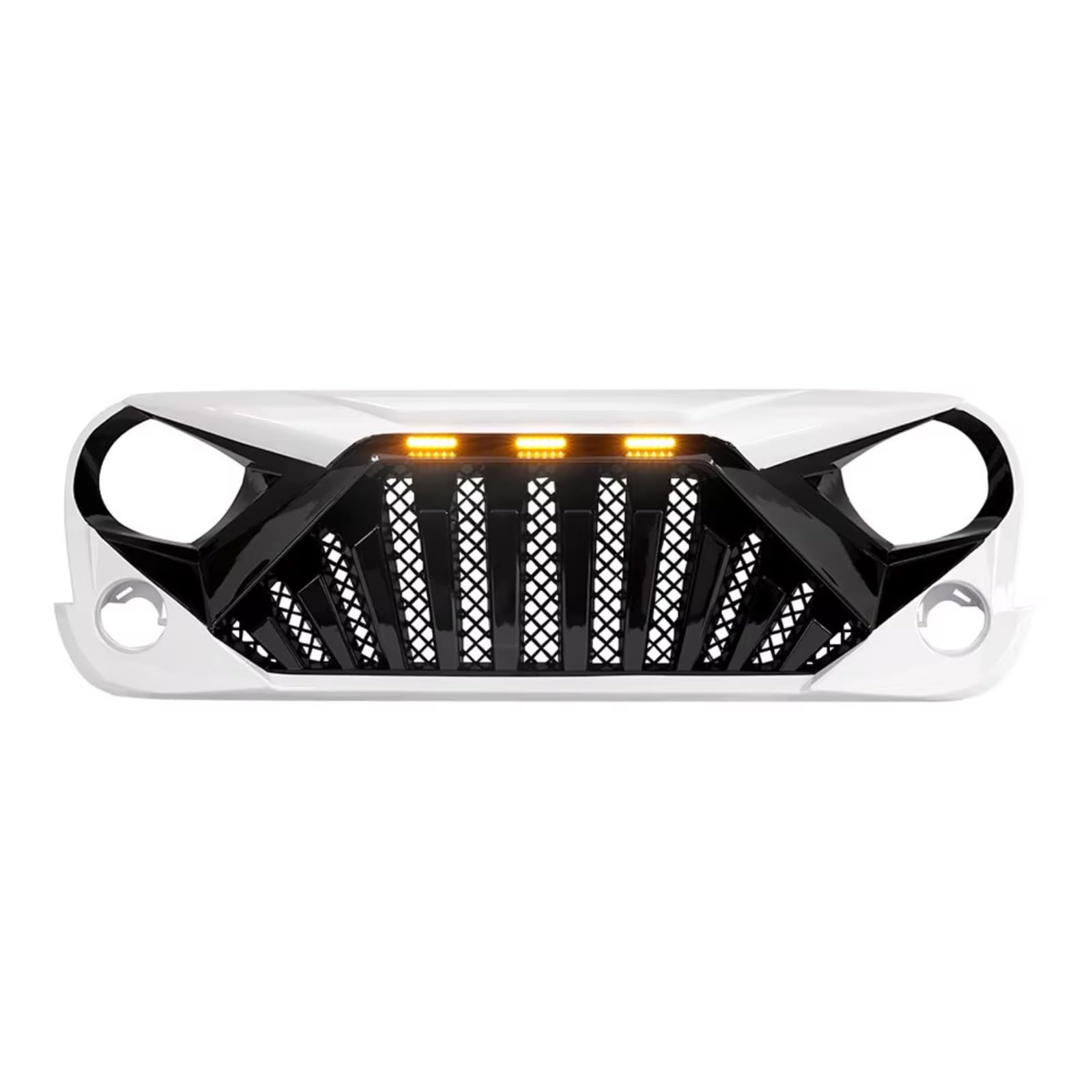 dla Jeep dla Wrangler 2007 2008 2009 2010 2011 2012 2013 2014 2015 2016 2017 2018 Osłona zderzaka przednia osłona samochodu osłona chłodnicy (czarny matowy)