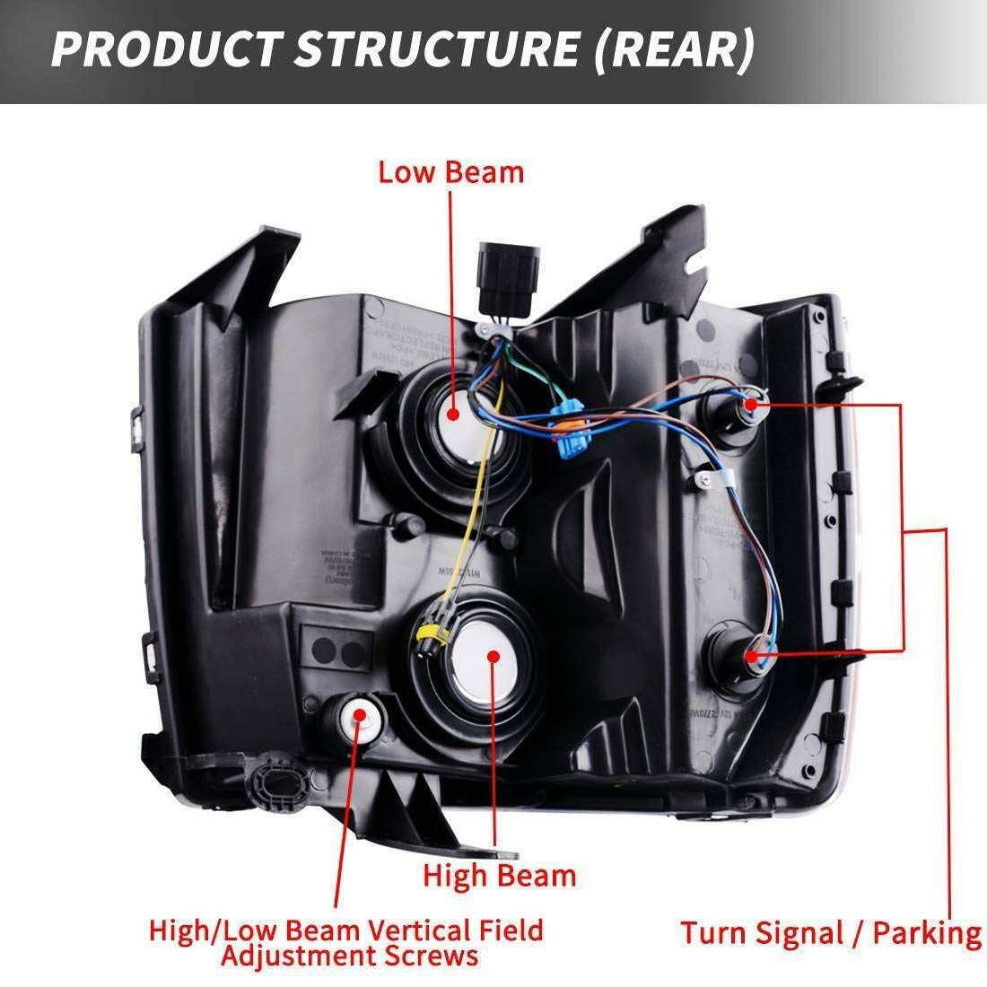 RVLightings Gulf Stream Carribbean 2009-2010 RV Motorhome Pair (Left & Right) Replacement Headlights