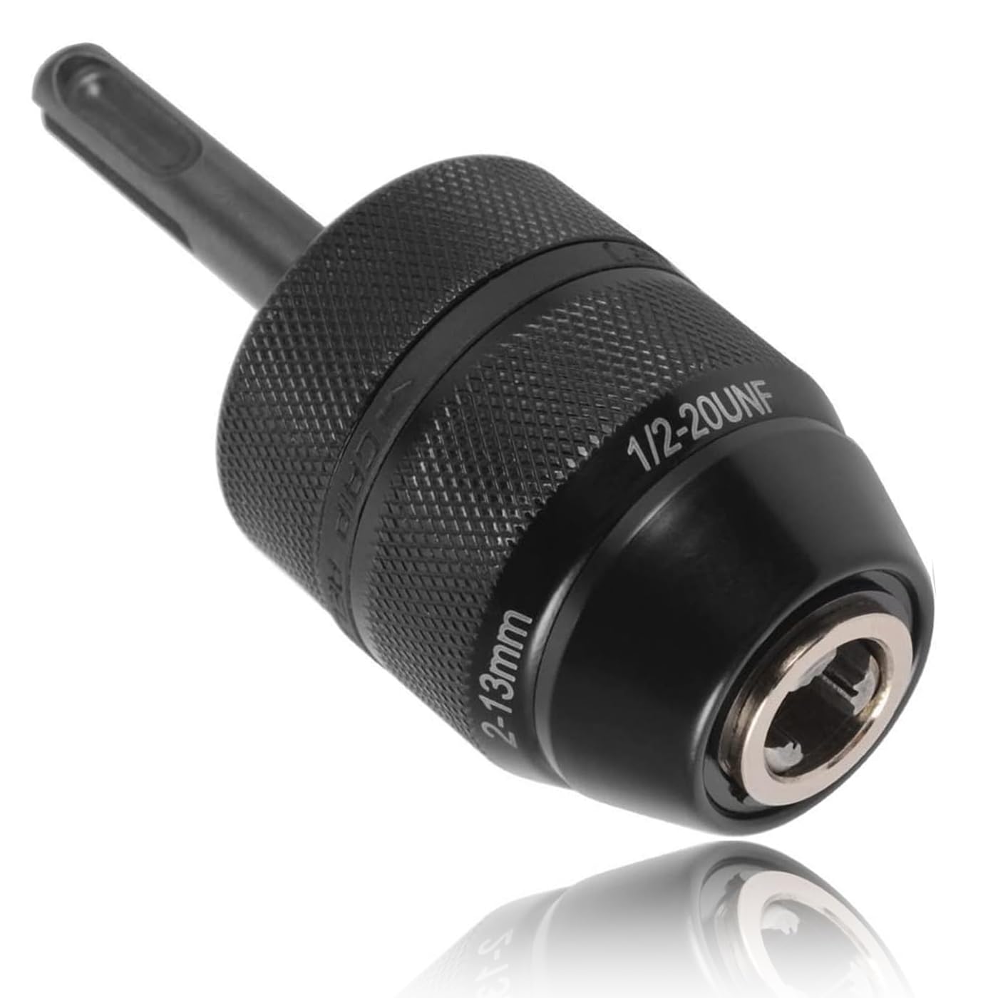 Treki 2-13mm Keyless Drill Chuck Adaptor, 1/2"-20UNF Mount Drill Chuck Converter, Keyless Chuck with SDS-Plus Shank Adapter Fits Rotary Hammer, Electric Drill, Hammer Drill