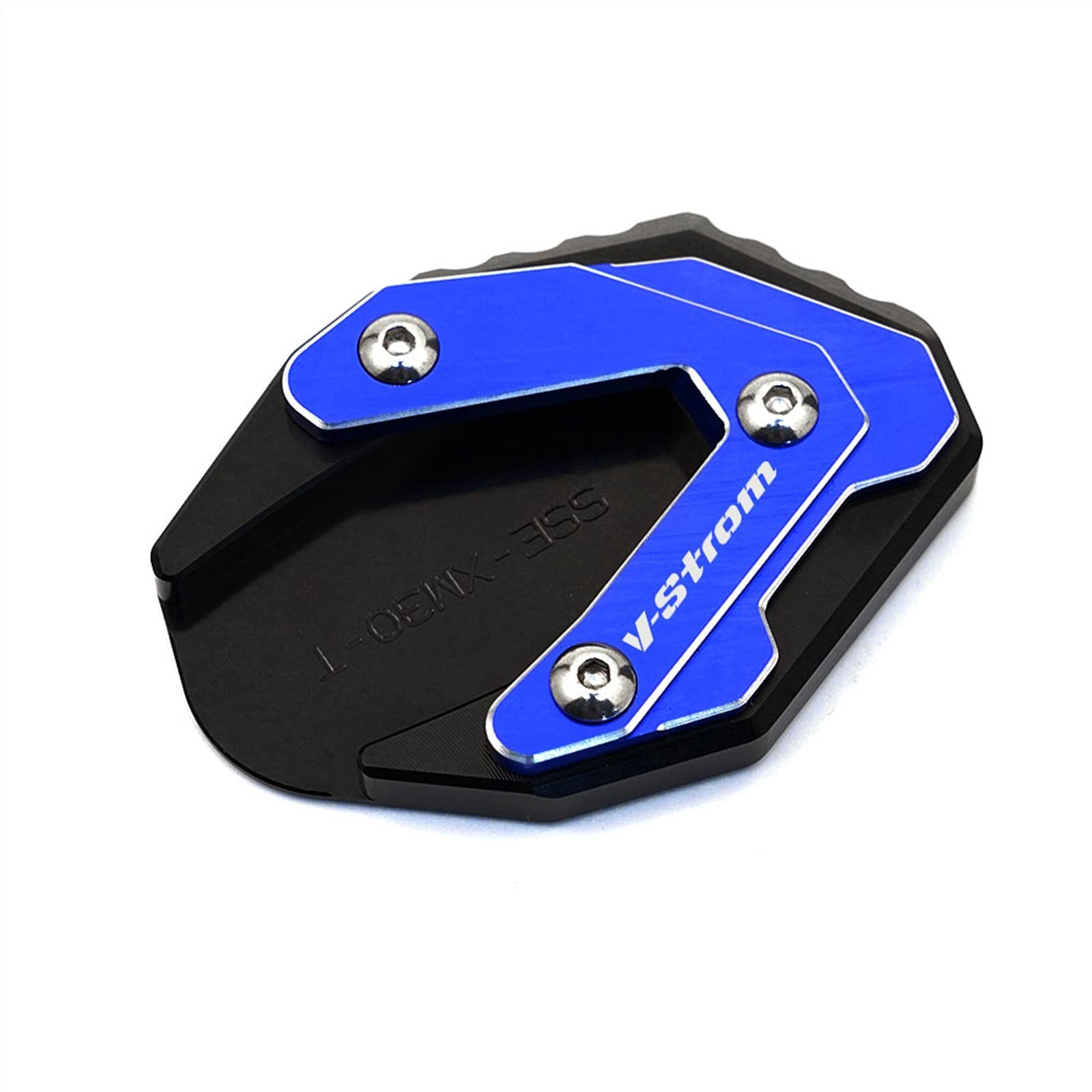 Motorcycle Foot Side Stand Pad Kickstand Enlarger Plate Support Extension For Suzuki V-Strom 250 DL250 GW250 2017-2020 Motorcycle Replacement Parts(Blu)