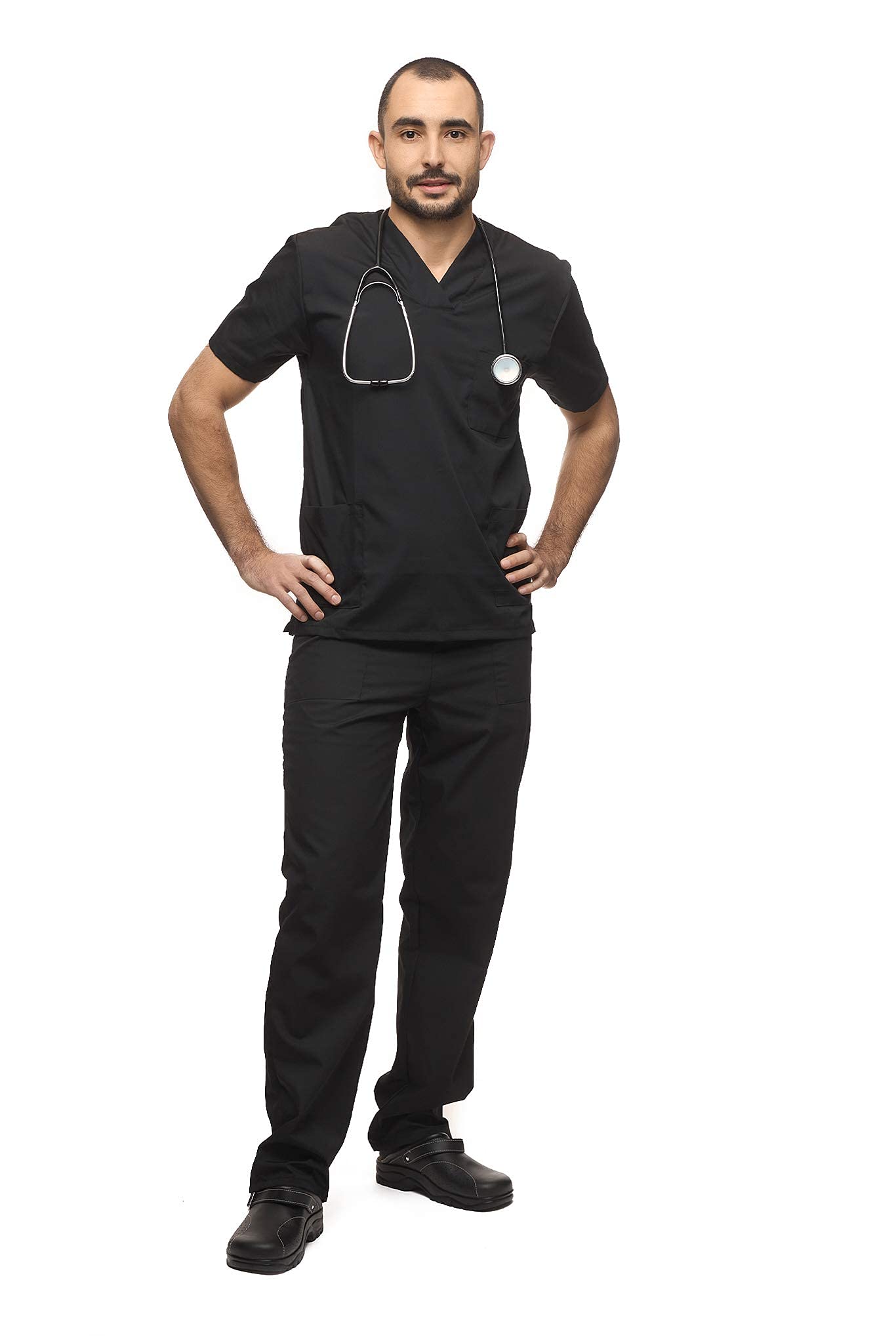 Mazalat, Ensemble Uniforme médical Unisexe avec Tunique et Pantalon