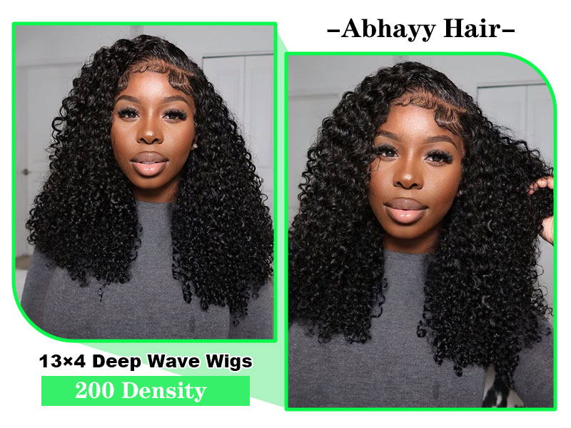 Amazon.com : Abhayy 16 Inch Bob Wig Human Hair 200% Density  display picture 1