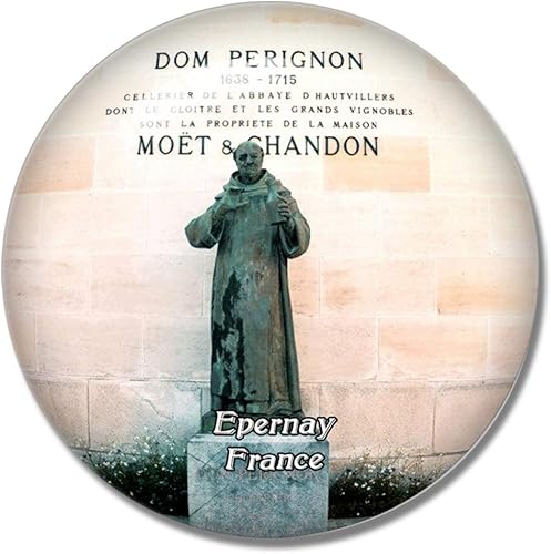 Epernay France Moet et Chandon Champagne Cellars 3D Nevera Imán para nevera Pizarra blanca Imán Recuerdo Cristal Cristal