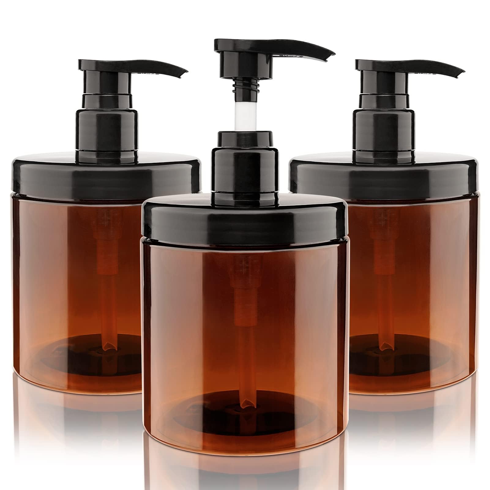 Botellas plásticas rellenables libres de BPA con bomba dosificadora de suave pulsación