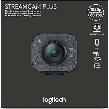 【美品】Logicool StreamCam Logitech StreamCam Plus 1080p Webcam with Tripod Mount