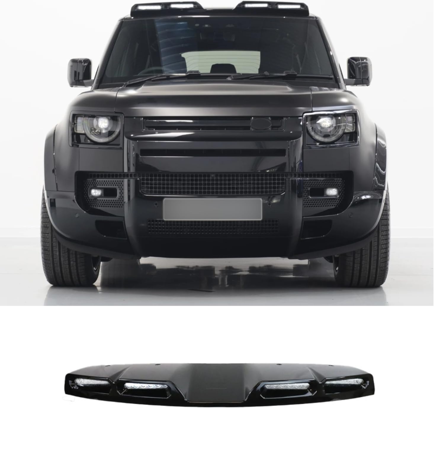 DEFENDER ROOF SPOILER BAR WITH LED