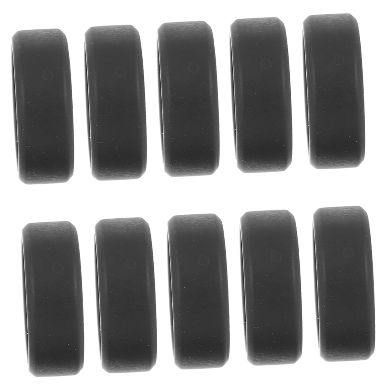 GAROZATION Silicon Rings Set 10 Pack Men's Wide Fitness Rings Non-slip Ergonomic Wear-resistant Anti-scratch for Strength Training Exercise Gym Outdoor Sports